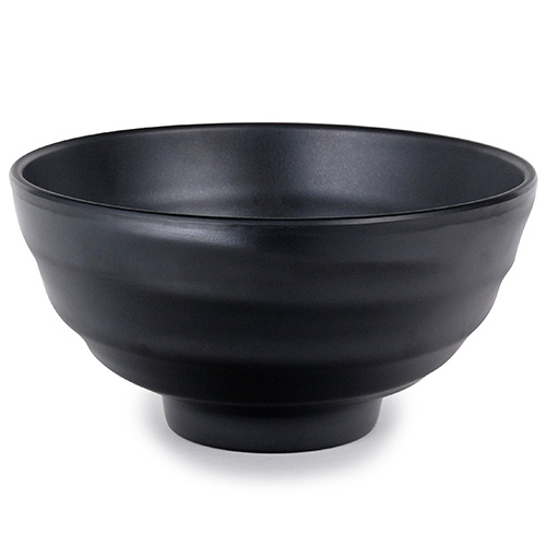 IT-H2008B Soup Bowls, 35oz, Matte Black Color, Melamine, 7.5(w)x7.5(d)x3.25(h) inch – 18 each