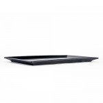 IT-HW2029B Rectangular Plates, Matte Black, Melamine, 11.25(w)x6.5(d)x0.75(h) inch – 12 each
