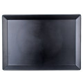 IT-HW2031B Rectangular Plates, Matte Black, Melamine, 12.75(w)x9(d)x0.75(h) inch – 16 each