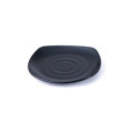 IT-Y1088B Square Plates, Matte Black Color, Melamine, 8.75(w)x8.75(d)x0.75(h) inch – 12 each