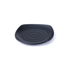 IT-Y1088B Square Plates, Matte Black Color, Melamine, 8.75(w)x8.75(d)x0.75(h) inch – 12 each