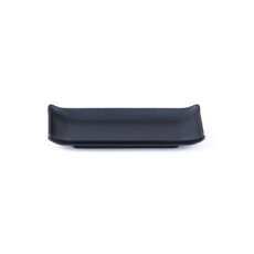 IT-Y19B Rectangular Plates, Matte Black Color, Melamine, 8.75(w)x3.75(d) x 1(h) inch – 12 each