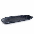 IT-Y3111B Oval Divided Plates, Matte Black Color, Melamine, 11(w)x4.5(d)x1(h) inch – 10 each