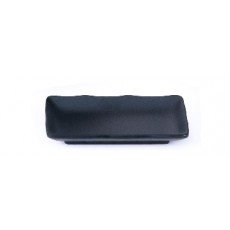 IT-Y5408B Rectangular Plates, Matte Black, Melamine, 8.25(w) x 5(d) x 1(h) inch – 24 each