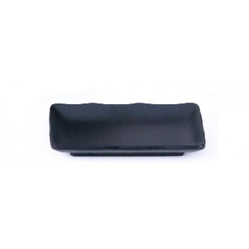 IT-Y5408B Rectangular Plates, Matte Black, Melamine, 8.25(w) x 5(d) x 1(h) inch – 24 each