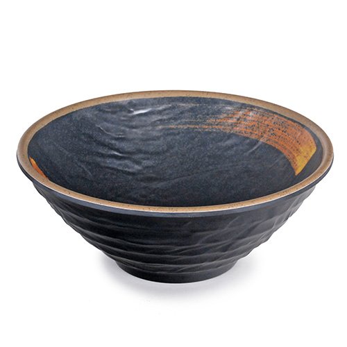 IT-Y566G Round Bowl, Gold/Black Color, Melamine, 7(w)x7)d)x3.75h) inch – 12 each