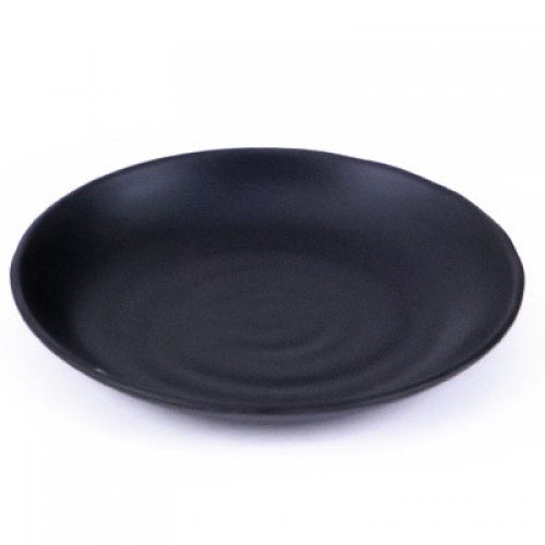 IT-Y7007B Round Plates, Matte Black Color, Melamine, 7.25(w) x7.25(d)x0.75(h) inch – 20 each