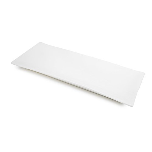 David&Lilly J0399 Rectangular Plates, White, Ceramic, 10.25(w) x 4(d) x 1(h) inch – 12 each