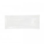 David&Lilly J0399 Rectangular Plates, White, Ceramic, 10.25(w) x 4(d) x 1(h) inch – 12 each