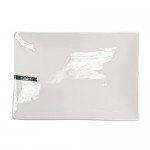 David&Lilly J0879 Rectangular Plates, White, Ceramic, 11.75(w) x 8.25(d) x 1(h) inch – 12 each