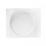 Sam&Squito J3014 Wave Plates, Rectangular, White Ceramic,10(w) x 8 .5(d) x 1(h) inch – 12 each