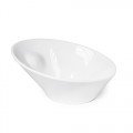 David&Lilly J4309 Skewed Bowls, White, Ceramic, 8(w) x 7(d) x 4(h) inch – 12 each
