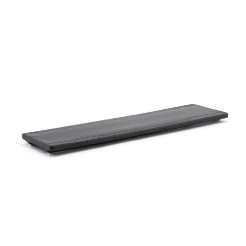 JX218-B Rectangular Platter, Black Ceramic, 18.5(w) x 5(d) x 1.75(h) inch – 6 each