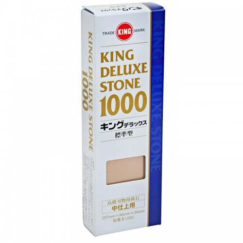 KING K1000 Deluxe Knife Sharpener Whet Stone, 9.06(w)x2.8(d)x2.8(h) inch