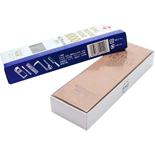 KING K1000 Deluxe Knife Sharpener Whet Stone, 9.06(w)x2.8(d)x2.8(h) inch