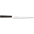 SRX270-S Sashimi Knife, 10” Stainless Steel Blade with Brown Wooden Handle, 1 each