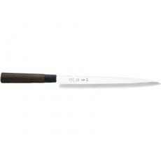 SRX270-S Sashimi Knife, 10” Stainless Steel Blade with Brown Wooden Handle, 1 each