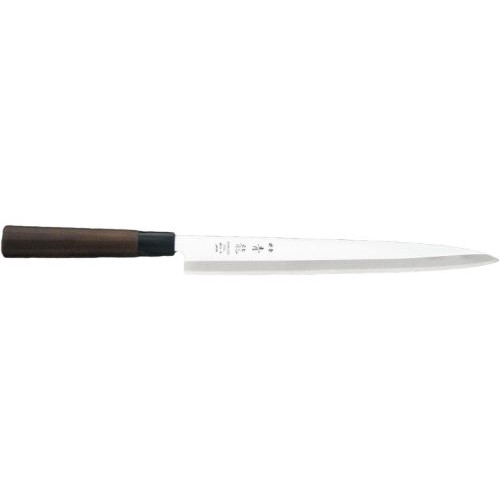 SRX270-S Sashimi Knife, 10” Stainless Steel Blade with Brown Wooden Handle, 1 each