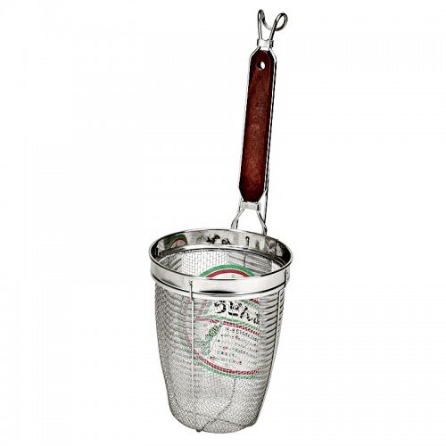 TSK2 Noodle Strainer w/ Wooden Handle, Stainless Steel, 5.5(w) x 5.5(d) x 16(h) inch