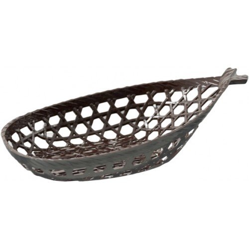 WB1 Lacquer Plastic Basket, Oval, Brown Color,10(w) x 5.75(d) x 2.5(h) inch – 12 each