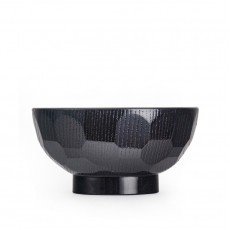 WF101 Soup Bowls, 12oz Capacity, Plastic Lacquer, Black/Red Color, 4.5(w) x 4.5(w) x 2.25(h) inch – 10 each