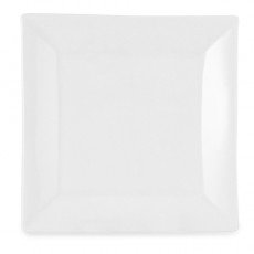 Sam Squito WP-080SSP White Ceramic Square Platter, 8 x 8 inch, 12 each