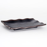 IT-F54009TM Rectangular Plates, Matte Black/Brown Color, Melamine, 8.75(w)x6(d)x1(h) inch – 24 each