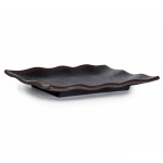 IT-F54009TM Rectangular Plates, Matte Black/Brown Color, Melamine, 8.75(w)x6(d)x1(h) inch – 24 each