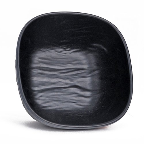 IT-J1308G Square Bowls, 10oz, Black/ Gold Color, Melamine, 4.25(w) x 4.25(d) x 2(h) inch – 24 each