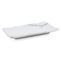 JX288-W Rectangular Plates, Ceramic, Tan Color, 8.75(w) x 5(d) x 1(h) inch – 17 each