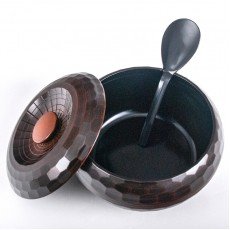 WZ2-K Rice Container with Lid and Spoon, 7 x 4 inch, 1 each