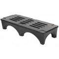 Farbio P351-00-2521 Brown Plastic Dunnage Rack, 2000 lb. Capacity, 36 x 18 x 12 inch, NSF Listed, 1 each