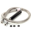 Fisher 2918 44 inch Stainless Steel Pre-Rinse Hose with Plastic Handle, NSF Listed, 1 each