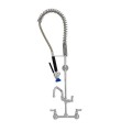 Fisher 34398 8 inch Center Wall-Mounted Pre-Rinse Faucet Assembly Set with 12 inch Swing Spout and Add-On Faucet, NSF Listed, 1 each