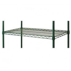 Focus FG007G Zinc Underplated Steel Posts, Green Epoxy Coated Finish, Wet or Dry Storage, 7(h) inch, NSF Listed, 4 each