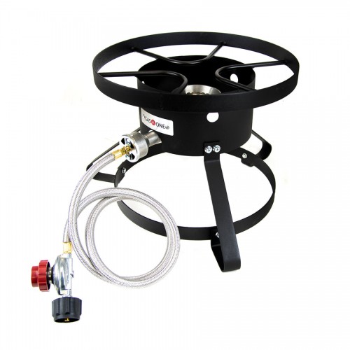 Gas One B-5150  Low Profile High Pressure Liquid Propane Burner with Hose and Regulator