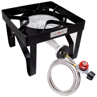 Gas One  B-5450 High Pressure Low Profile Burner with Hose and Regulator, Liquid Propane(LP), 200k Total BTU/Hr