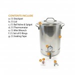 Gas One BS-64 4pc 64qt Stainless Steel Brew Kettle, 1 each