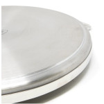 Gas One CM-200 Stainless Steel Round Flat Comal Grill with Handles