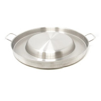 Gas One CM-500 Stainless Steel Round Concave Up Comal Grill with Handles