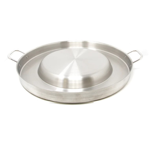 Gas One CM-500 Stainless Steel Round Concave Up Comal Grill with Handles