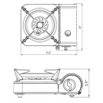Gas One GS-800 Portable Mini Camp Stainless Steel Butane Gas Stove, 7,172 Total BTU/Hr, 1 each Gas One GS-800 Portable Mini Camp Stainless Steel Butane Gas Stove, 7,172 Total BTU/Hr, 1 each