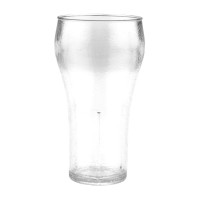 GET 7716-1-CL 16oz (16oz Rim-Full), 3 inch Bell Tumbler, 6 inch tall, SAN Plastic, 24 each