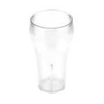 GET 7716-1-CL 16oz (16oz Rim-Full), 3 inch Bell Tumbler, 6 inch tall, SAN Plastic, 24 each