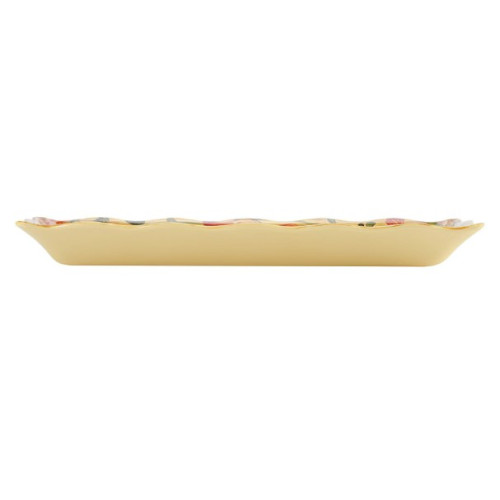GET ML-87-VN 1.8qt Venetian™ Yellow Melamine Tray, 17.5 x 6.75 x 2 inch, NSF Listed, 1 each