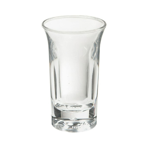 GET SW-1431-1-CL 1oz (1.2oz. Rim-Full), 2.75 inch Shooter, 3 inch Tall, SAN Plastic, 48 each