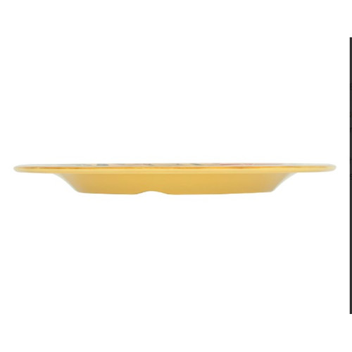 GET WP-10-VN Venetian™ 10.5 inch wide Rim Yellow Melamine Round Plate, NSF Listed, 12 each