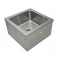 GSW SE2424FM Mop Sink, Floor Mount, Stainless Steel, 24(w) x 24(d) x 14(h) inch, ETL Listed