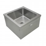 GSW SE2424FM Mop Sink, Floor Mount, Stainless Steel, 24(w) x 24(d) x 14(h) inch, ETL Listed