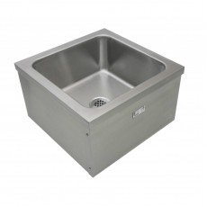 GSW SE2424FM Mop Sink, Floor Mount, Stainless Steel, 24(w) x 24(d) x 14(h) inch, ETL Listed